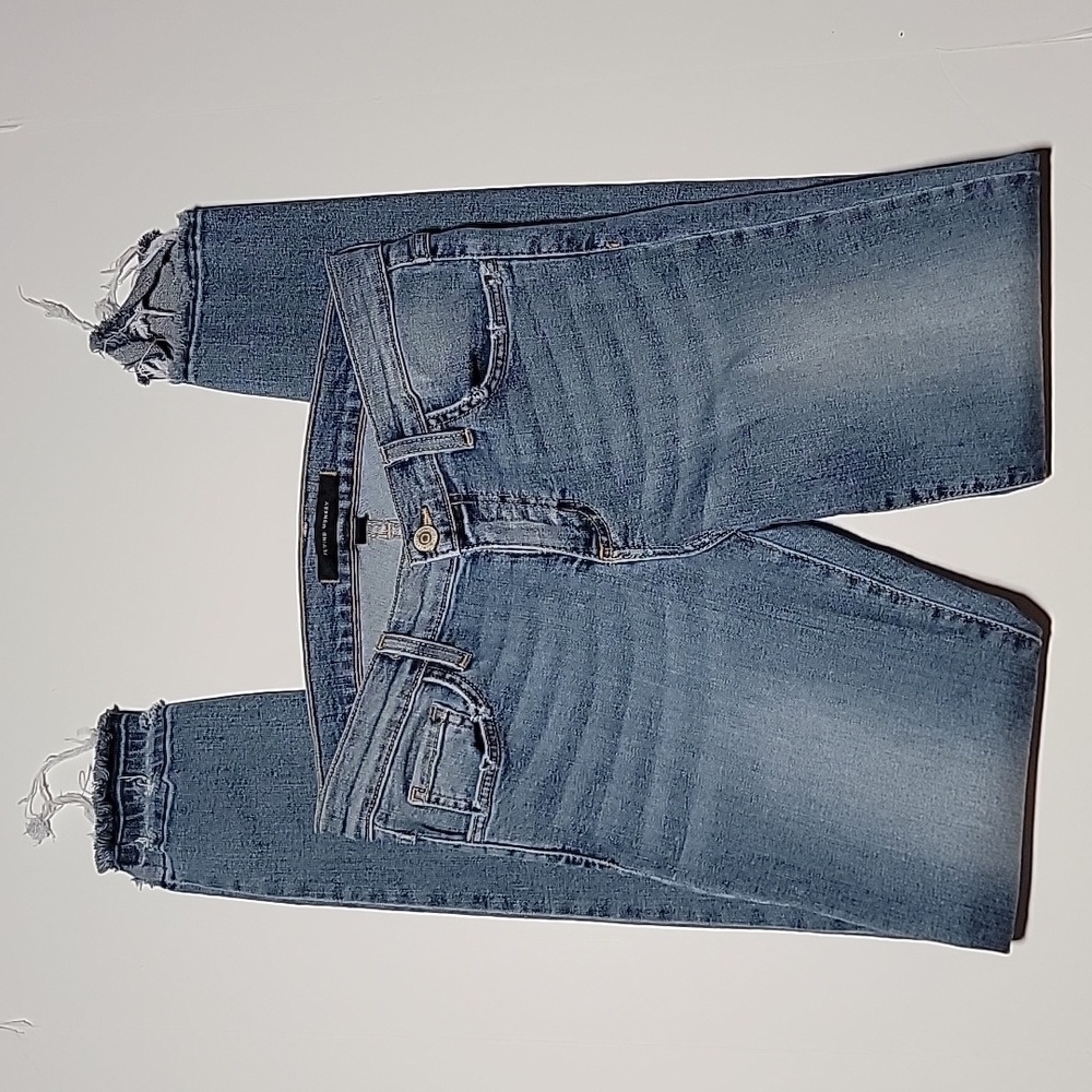 Flying Monkey Riviera Let It Out Hem Skinny Jeans L9437 Size 27 Blue Denim USA